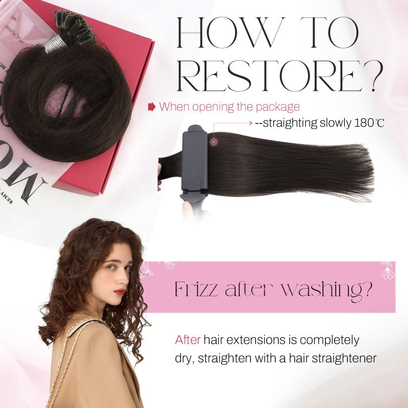 Moresoo U Tip Hair Extensions Human Hair Darkest Brown K Tips Hair Extensions Dark Brown Straight Keratin Extensions Human Hair Fit Any Occasion 50G /50S 16 Inch - Image 5